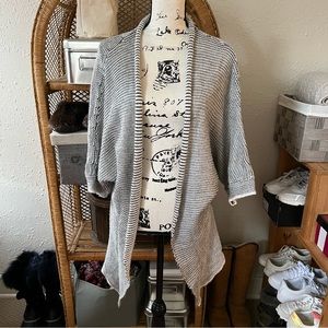 Charlotte Russe Black White Cardigan Sweater
